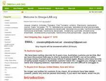 Tablet Screenshot of omega-lab.org